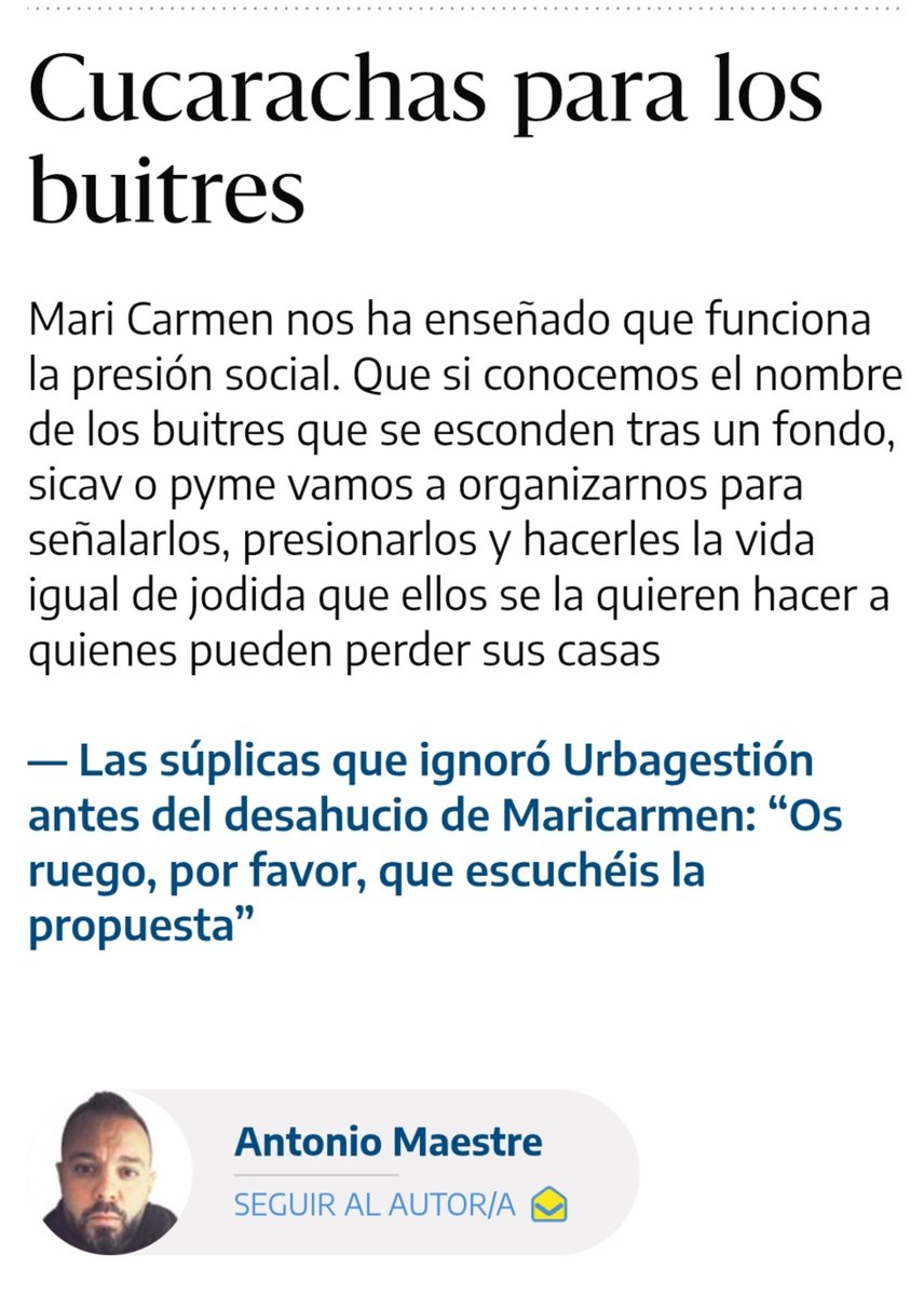 jemayfe73's tweet photo. Hola @AntonioMaestre , si Urbagestión tenía un piso y montaste la que montaste, supongo que a la pareja de @montseminguez ,que tiene al menos 30 y ha desahuciado familias, le harás eso, multiplicado por 30, ¿no?. https://t.co/goNV6vcgKU