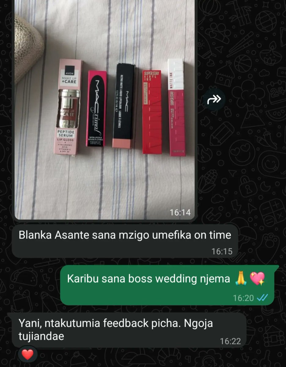 zazanb's tweet photo. We love feedback 
MAC lipsticks 
Maybelline New York 
Avon Care https://t.co/NBoWOAG68R