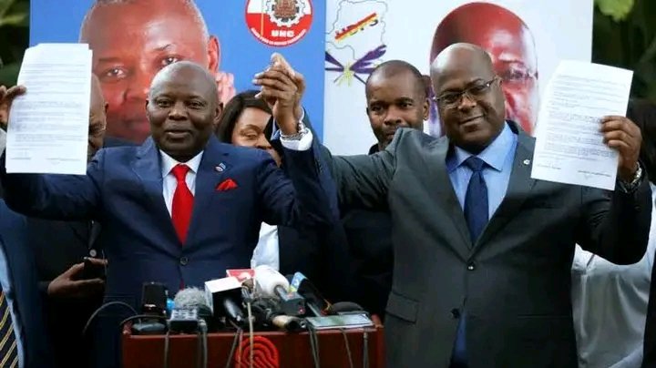 GradiKambu1's tweet photo. Docteur @VitalKamerhe1 "Je réaffirme mon soutien au président de la République Félix Antoine Tshisekedi Tshilombo, mon allié et partenaire politique" @fatshi13 @HamidaKamerhe @GaborienM @FelixUdps @MarcelTshipepe2 @MichelMoto1 https://t.co/2HYXhIuh5a