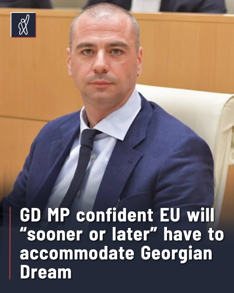 FormulaGe's tweet photo. Georgian Dream MP Levan Machavariani says the European Union will “sooner or later” have to sit down and start talking to Georgian Dream.

Machavariani accused what he called Brussels’ “ruling elite” of remaining in a “sulking mode” because, he said, they failed to force Georgia into becoming a “proxy country.”

“They could not change us through revolution, nor through elections, because the main guarantor of all this is the Georgian people,” Machavariani said.

He said Georgian Dream was ready to “put everything aside,” forget what he described as injustice, and restart relations with the EU “from a new page.”

“The EU knows our position and our readiness for substantive discussion. The ball is in their court. Sooner or later, they will have to sit down and start talking to Georgian Dream,” Machavariani said.