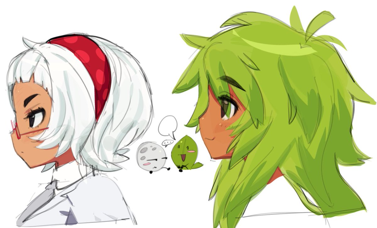 goinsotsun's tweet photo. "Any more osc art you had???>_< Or old osc art!" -> take these semi old golfball doodles https://t.co/OW7cde1Zmy
