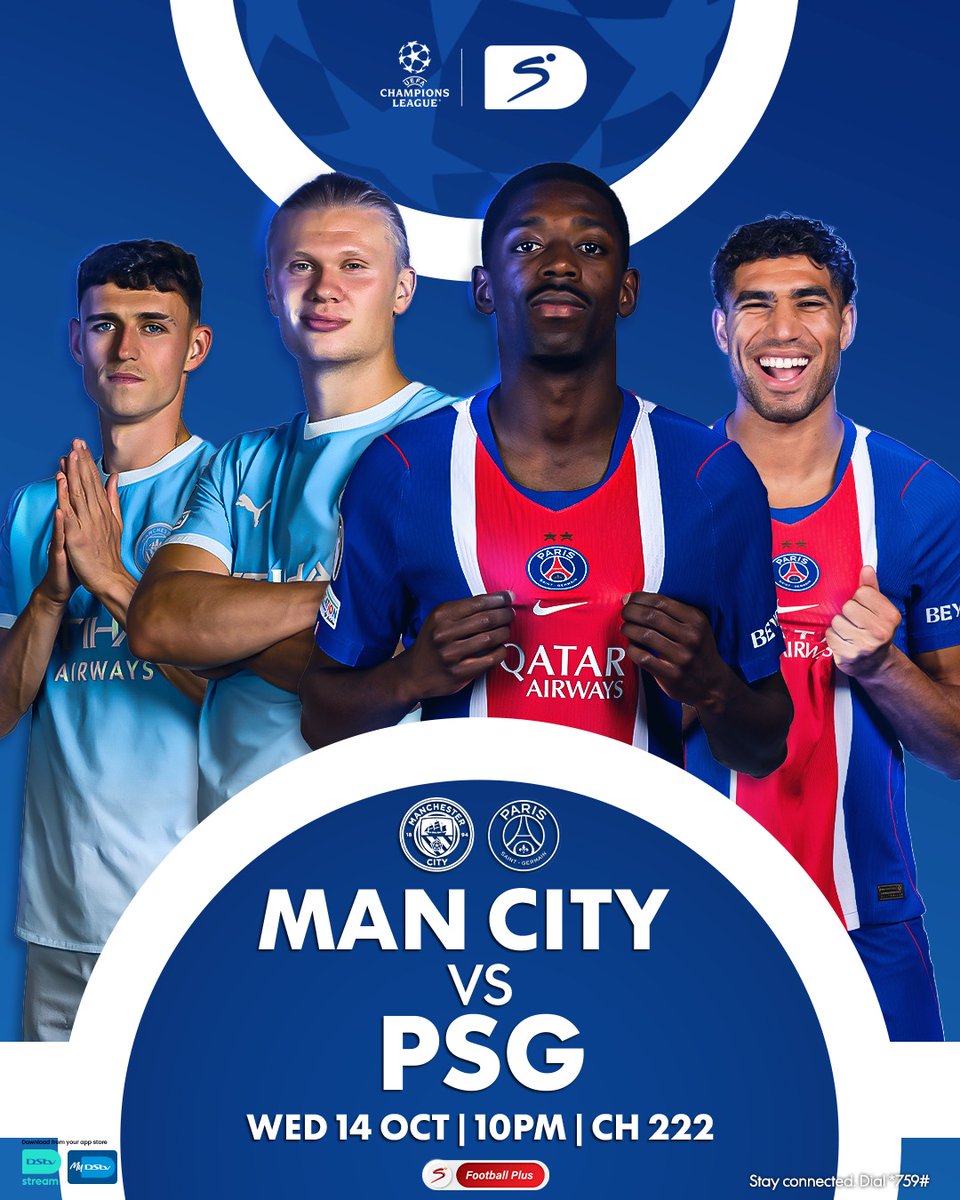 DStv_Ghana's tweet photo. The Blues of Manchester are facing the Parisiens. What is your prediction? #UCL #ItsOnDStv https://t.co/Ygb1axk20k