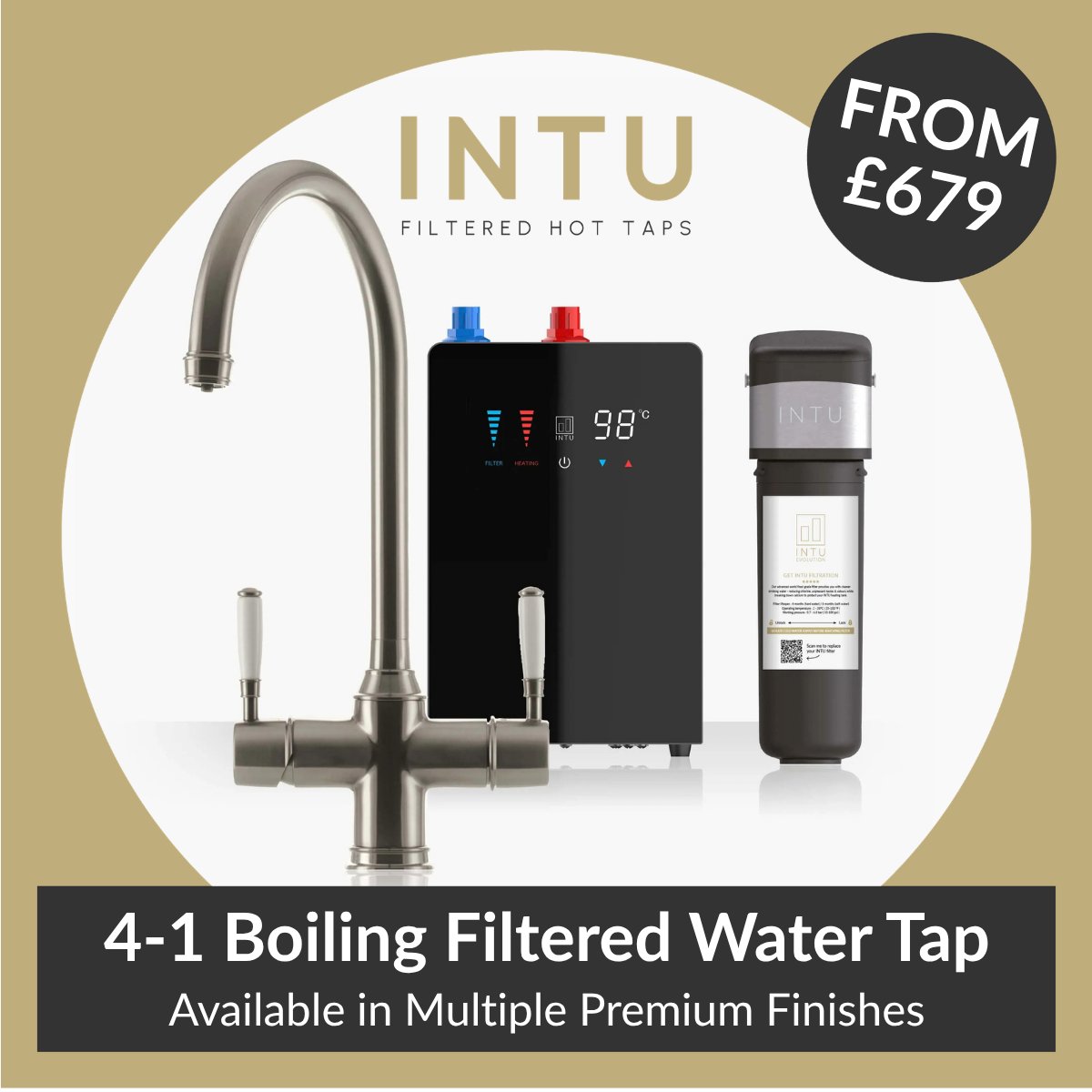 INTUEvolution's tweet photo. 🚰 Featured Tap: 4-in-1 Traditional. 

Classic styling with modern boiling + filtered water convenience. 

Explore👉 https://t.co/AMet8lIbSn https://t.co/ZC767iqn8j