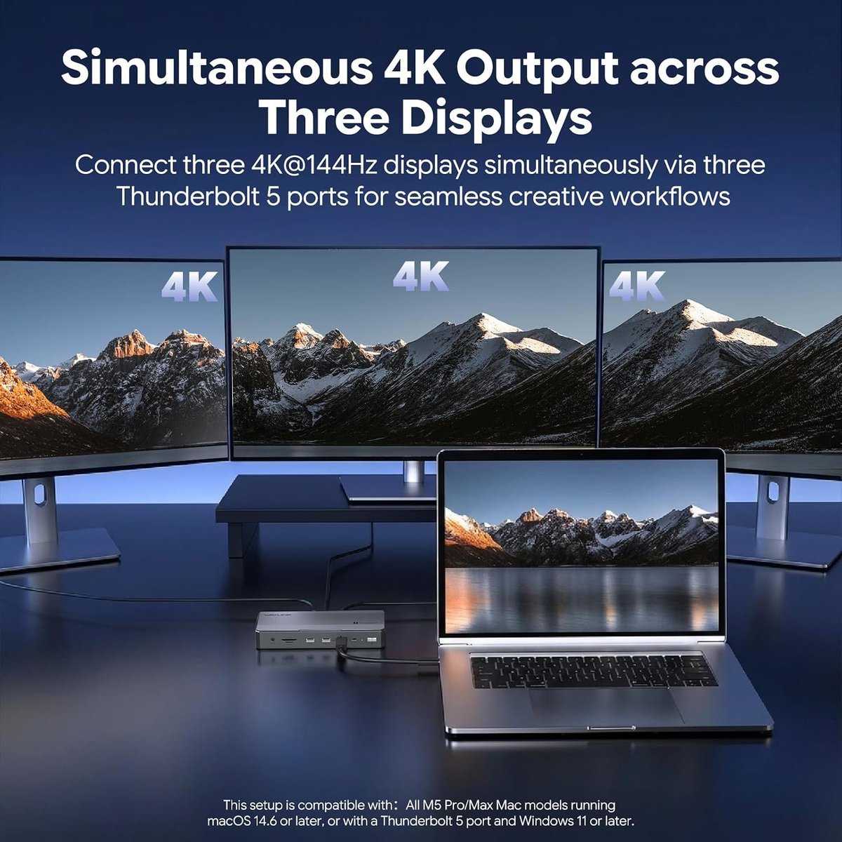 ad_miyazaki's tweet photo. ★最新のThunderbolt 5に対応し、最大80Gbpsの双方向データ転送を実現。
#WAVLINK #Thunderbolt 5 #ドッキングステーション 13-in-1 120Gbps 140W PD M.2 NVMe SSD対応
👇最大8K・マルチディスプレイ対応が嬉しいね！
https://t.co/HnDfyQHAkf https://t.co/q2pILEGmSg