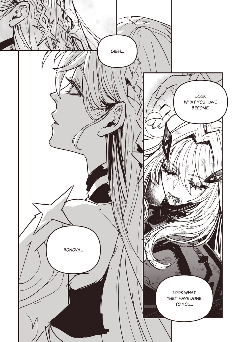eulyin's tweet photo. [Is It Farewell] [2/2]
#genshinimpact #原神 fancomic
--
This idea popped up on my way to the Philippines. Now I've expressed it. Here's my headcanon of Ronova's "life" after that end. https://t.co/yMha0lADWd
