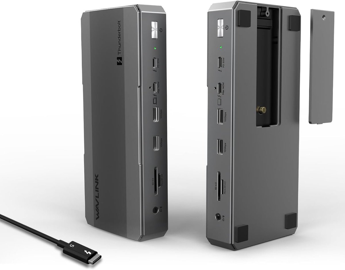 ad_miyazaki's tweet photo. ★最新のThunderbolt 5に対応し、最大80Gbpsの双方向データ転送を実現。
#WAVLINK #Thunderbolt 5 #ドッキングステーション 13-in-1 120Gbps 140W PD M.2 NVMe SSD対応
👇最大8K・マルチディスプレイ対応が嬉しいね！
https://t.co/HnDfyQHAkf https://t.co/q2pILEGmSg
