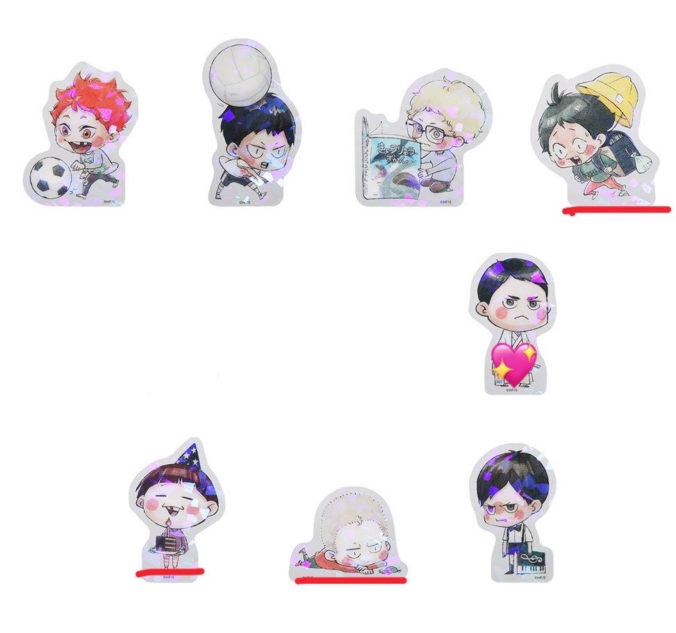 ota_1441's tweet photo. 【ハイキュー 原画展 ハイキュー展 みにキュー ホログラムスタンドブロックコレクション 交換】
譲▶︎日向 影山 月島 山口 天童 青根 二口

求▶︎牛島

︎✿赤線含めてお取引可能の方優先
︎✿前期の来場者限定通販で1BOX購入予定
︎✿事前の住所交換可能の方

お気軽にお声かけくださいᴗ  ̫ ᴗ https://t.co/B4ccLBfOpC