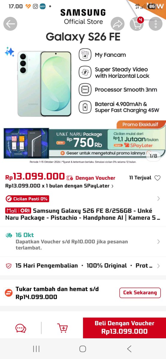 R3STU1BU's tweet photo. @ShopeeID “Suka banget dan pengen punya The FEnomenal Creator Phone #GalaxyS26FE 🥳 #ItsFEnomenal #S26FEnomenalxShopee”

Wish me luck https://t.co/Kuqu1umFs5