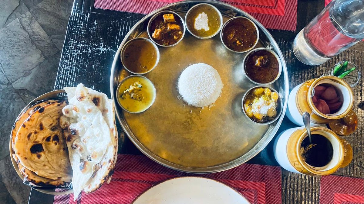 BeingSandeep_'s tweet photo. @KanganaTeam Had Pahadi Thali #TheMountainStory in Manali. Thank You for the lovely and delicious meal… wonderful staff and beautiful restaurant https://t.co/xtToSMRDIB