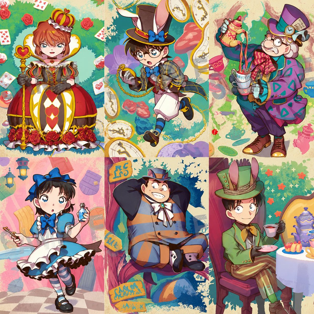 gena509's tweet photo. 不思議の国のアリス🩵♦️💫
#名探偵コナン https://t.co/dPpmODh140