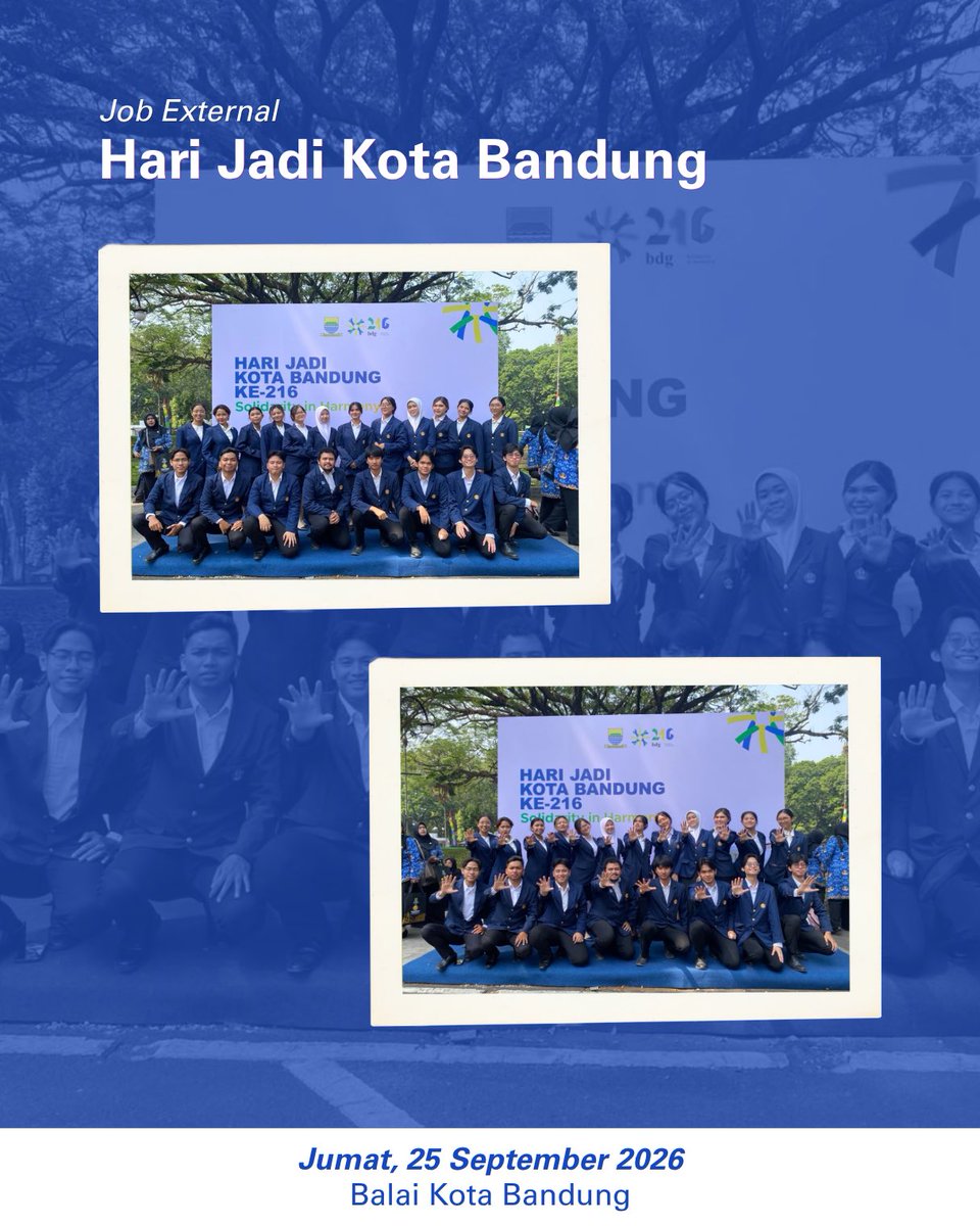 unpadchoir's tweet photo. PSM Unpad turut hadir dalam perayaan 𝐇𝐚𝐫𝐢 𝐉𝐚𝐝𝐢 𝐊𝐨𝐭𝐚 𝐁𝐚𝐧𝐝𝐮𝐧𝐠 𝐤𝐞-𝟐𝟏𝟔! Suasana perayaan, kebersamaan, dan semangat Kota Bandung menjadi warna tersendiri dalam perjalanan kami bulan ini. 🎉 https://t.co/I7u91Ik3HJ