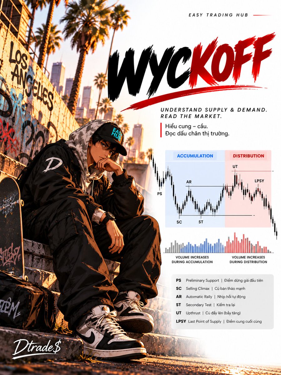 dtradedolla's tweet photo. 4 trading methods. One goal: find your edge.
Wyckoff, Trendline, ICT hay CRT + TBS — bạn đang sử dụng phương pháp nào?
Bạn chọn trường phái nào? 👇
4 phương pháp giao dịch. Một mục tiêu: tìm lợi thế của riêng bạn.
#Dtrade #EasyTradingHub #TradingStrategy #PriceAction