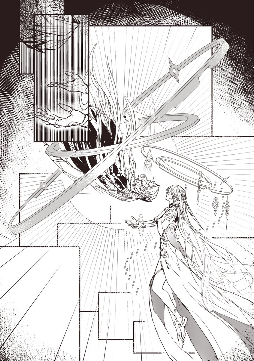 eulyin's tweet photo. [Is It Farewell] [1/2]
#genshinimpact #原神 fancomic
--
I'm not sure if they (Istaroth &amp; Ronova) are close enough to have this sentiment. But I'd like to think that, at least, among those 4 Shades, Ronova still has someone who might... care for her.

Even just a bit. https://t.co/8DfHlvK4ZP