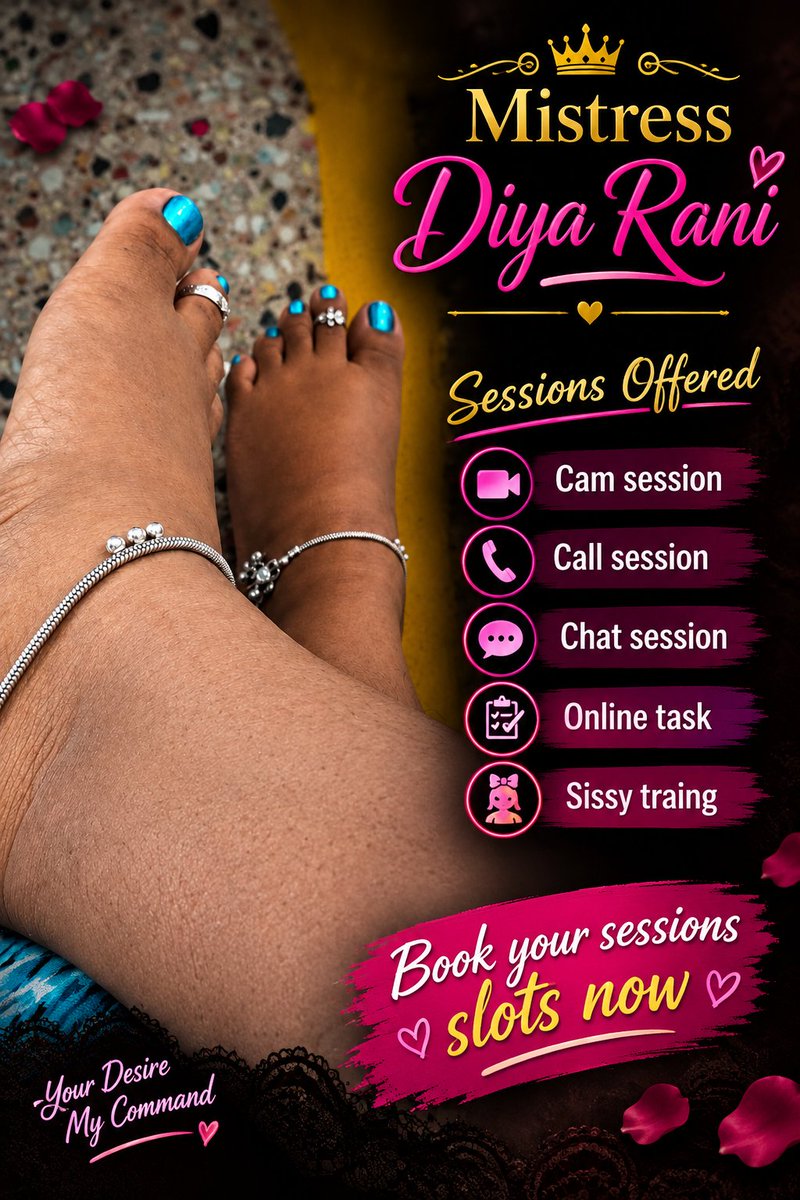 MissDiyaRani's tweet photo. Hey dogs, im your Tamil Mistress, sesssions are opend book ur slots now 
#Tamilmistress #diyarani #femdom #bdsm #slaves https://t.co/DBzrqou2KC