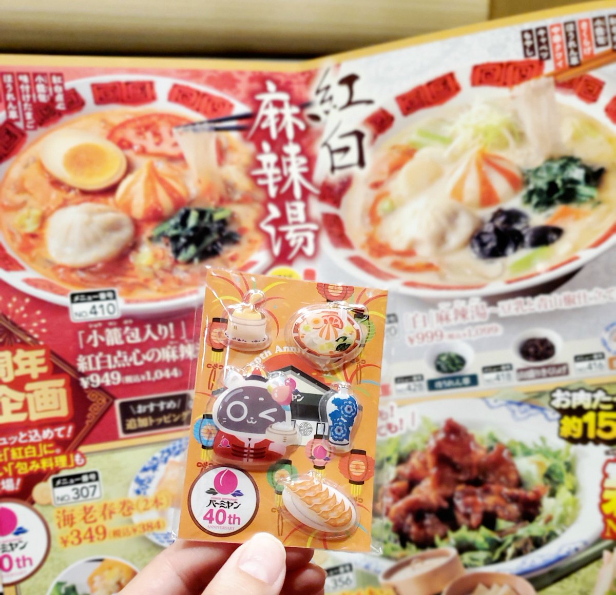 ayanachana's tweet photo. 麻辣湯が食べてみたいってずーっと思ってたんだけどいきなり専門店はハードルが高いような気がして、まずはバーミヤンに来てみた。絶対的信頼のすかいらーくグループ(笑)
キャンペーンのぷっくりシールもゲット。 https://t.co/jqitHzApMf