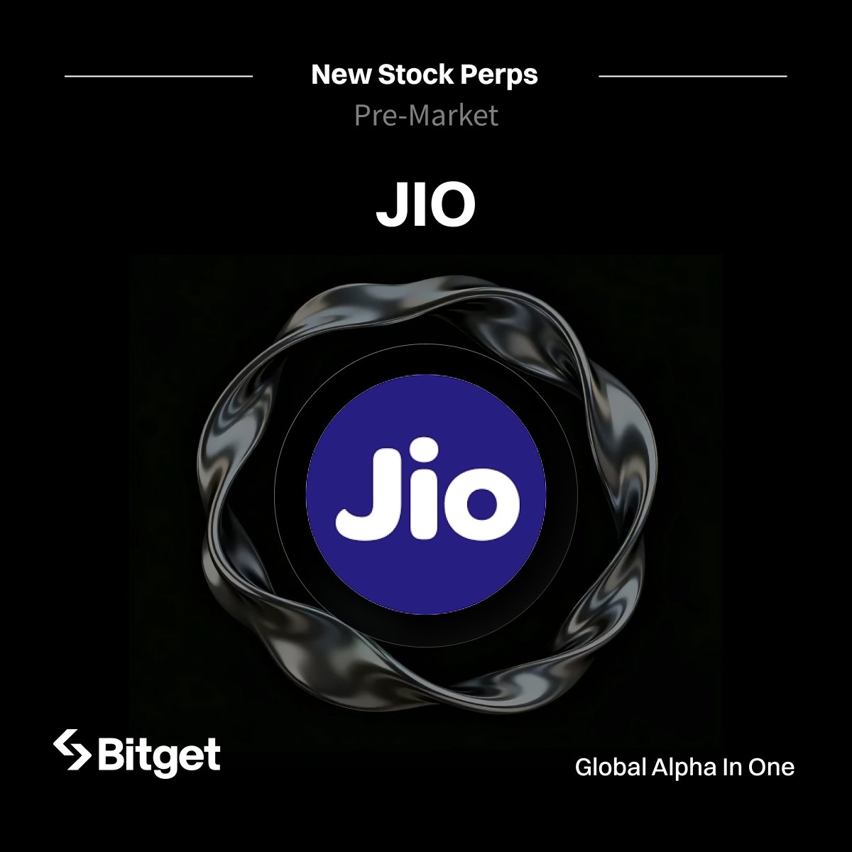 Bitget_TradFi's tweet photo. Jio Platforms $JIO is coming to Bitget Pre-IPO perpetual futures!

Get early exposure to India’s leading digital technology and telecommunications powerhouse backed by Reliance Industries.

Trade JIO with 20x leverage on Bitget. https://t.co/fF2BowJ7bv