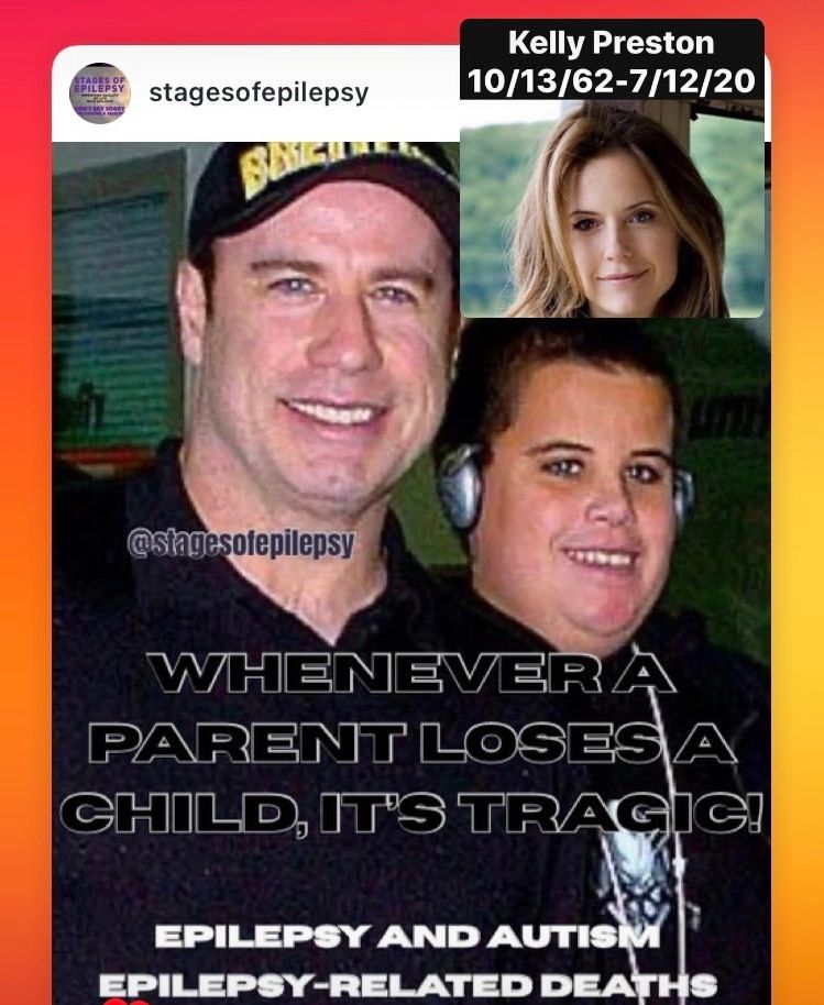 epilepsytime's tweet photo. tragic death of #JohnTravolta son Jett in 2009 &amp; wife #kellypreston in 2020, #travolta said, “Life has tested him!” Jett Travolta suffered from #KawasakiSyndrome, #Autism, &amp; #Epilepsy #lifeishard #chronicillnesslife #adversity #sudepawareness #sudep #epilepsyfamily #sudepaction https://t.co/KwHKKWKgsC