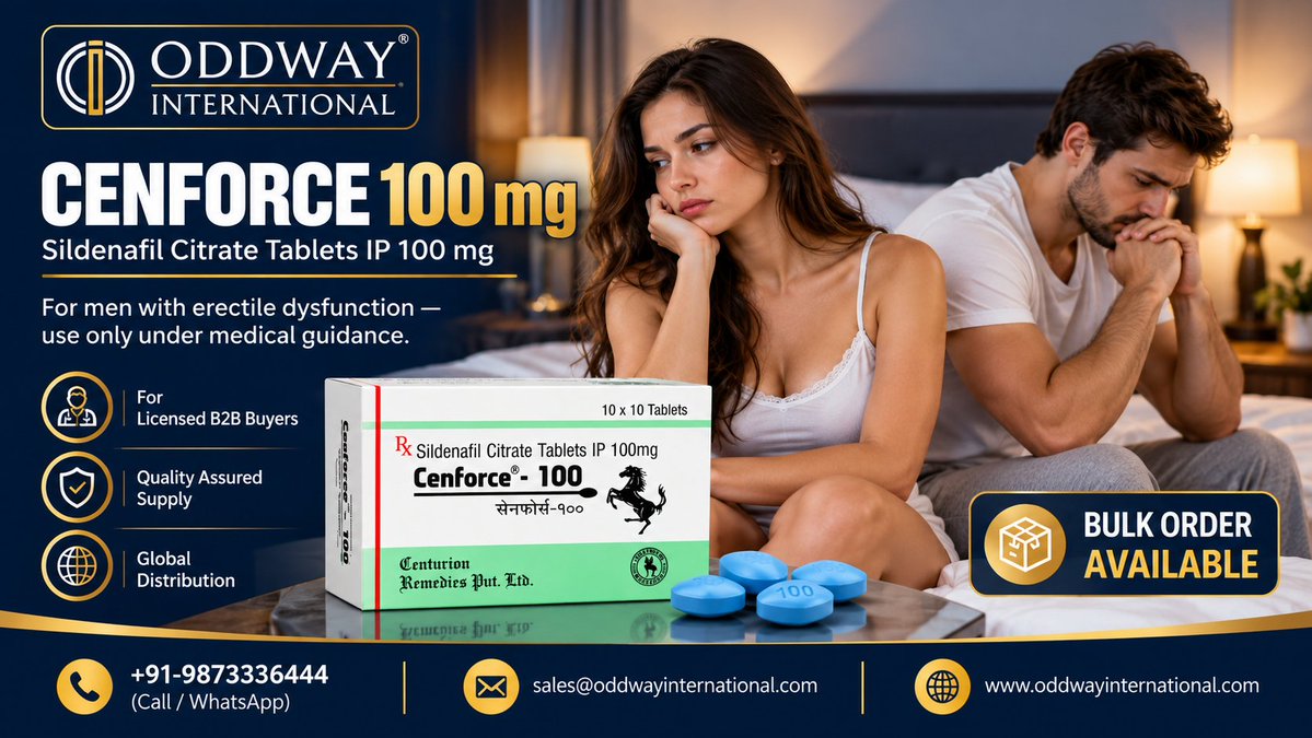 NoahJoh37096351's tweet photo. π How to Inquire About Cenforce 100mg Price for Importers
Looking for insights into Cenforce 100mg pricing? Explore.
π Read the full blog: https://t.co/89LBdXhCOq
#Cenforce100mg #PharmaceuticalImporters #PharmaceuticalSuppliers #B2BPharma #PharmaTrade #ImportExport https://t.co/Hg10n4xMml