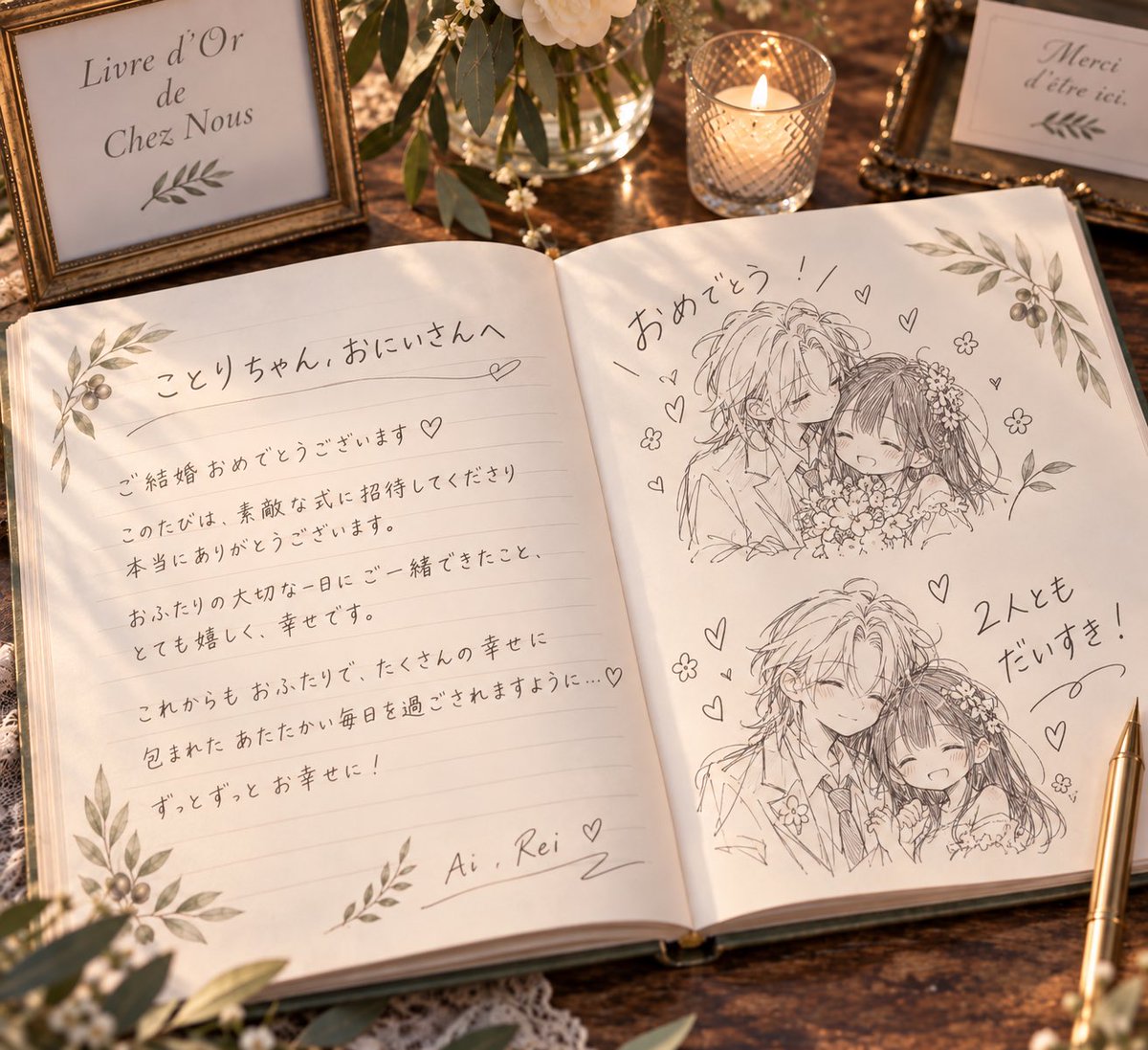 nido_blu0's tweet photo. メッセージ書くところ、発見❕❕💌💞 https://t.co/epdwTRDtQx