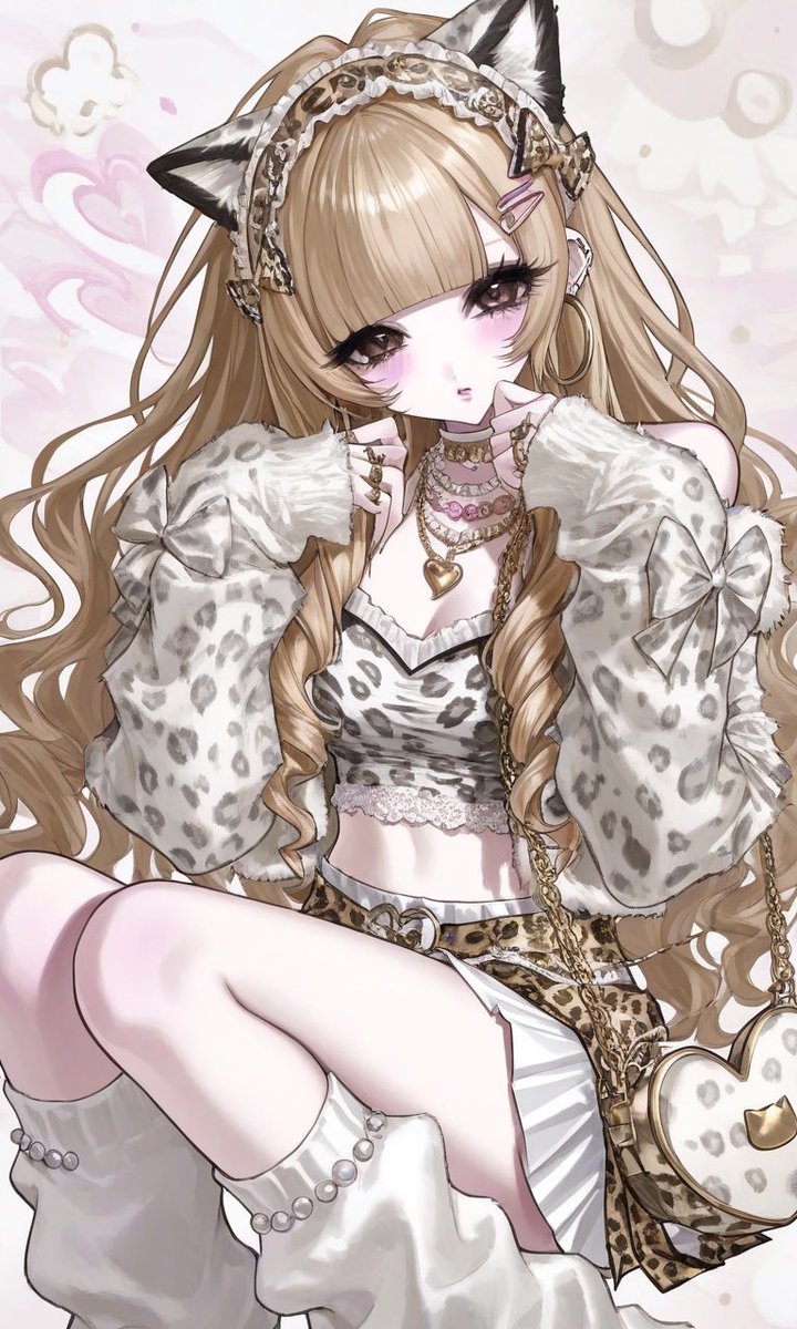 n0n_n0n_404's tweet photo. 💌プロンプト配布💌

白猫れおぱーどちゃん> < ♡

₹˝ｬʓ₹˝ｬʓになれます😵‍💫🎀

リプにプロンプト貼っておきます🫡

F内外自由にお使いください🗽
（再配布❌） https://t.co/rDsVyl5KM9