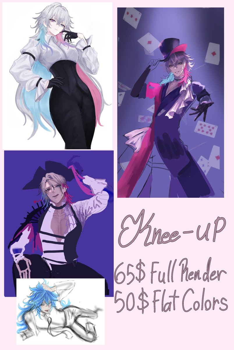 yuukaouu's tweet photo. I need money 😞 my commissions are back open! For other currencies pls dm! (Reshares are very much appreciated :') Also keep in mind that the prices may vary (I can go lower I just need money😭) !! 
Payment method: PayPal 
.
.
.
.
.
.
.
.

.
.
#commissionopen #commission https://t.co/YOpt1GjnVu