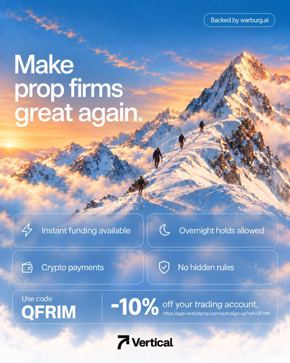 Quantivor's tweet photo. 10% OFF RUNNING IN VERTICAL PROP 

GO AND SECURE YOUR ACCOUNT https://t.co/bcWoQqkxU9