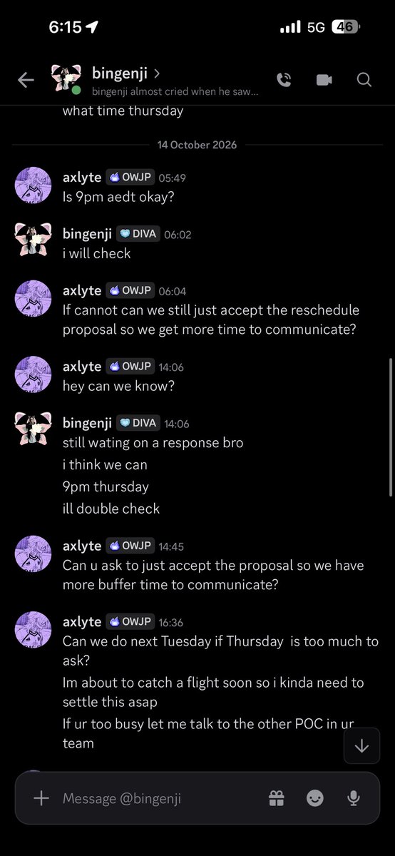 axlytezx's tweet photo. Tbh ive never really seen a faceit opens team take it that seriously to take a free win like this, cant really imagine a 5 minute delay being too much to ask for in our lives tbh, and that wednesday is the only day they are free, lmk though #bingenji #relaxedanddangerousFIGHTING https://t.co/9OvYTsaeUp