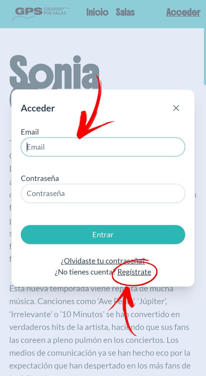 SoniaGNews's tweet photo. Un pequeño tutorial para votar a @ItsmeSoniaGomez en GPS https://t.co/Ti8x3HcPZp

1. Abre el enlace y dale a "Acceder" arriba.

2. Inicia sesión o crea una cuenta en "Registrate"

3. Si te envía a la página de inicio escribe Sonia en el buscador

4. Haz click en "Votar" y listo! https://t.co/WAjkGKlNW3