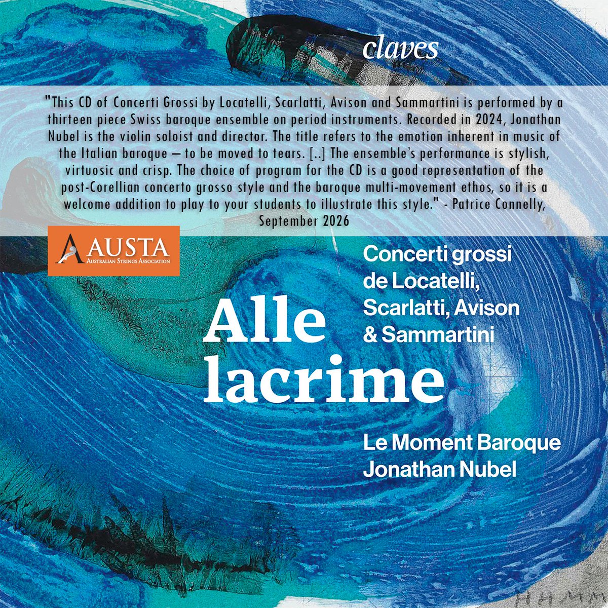 clavesrecords's tweet photo. #Reviews #AlleLacrime #LeMomentBaroque #JonathanNubel 

CD order: https://t.co/BPYShfy4D4

#clavesrecords #critiques #musiqueclassique #classicalmusic #baroque #Diapason #Pizzicato #Austa #LaLiberté https://t.co/k0vzCwFgX8