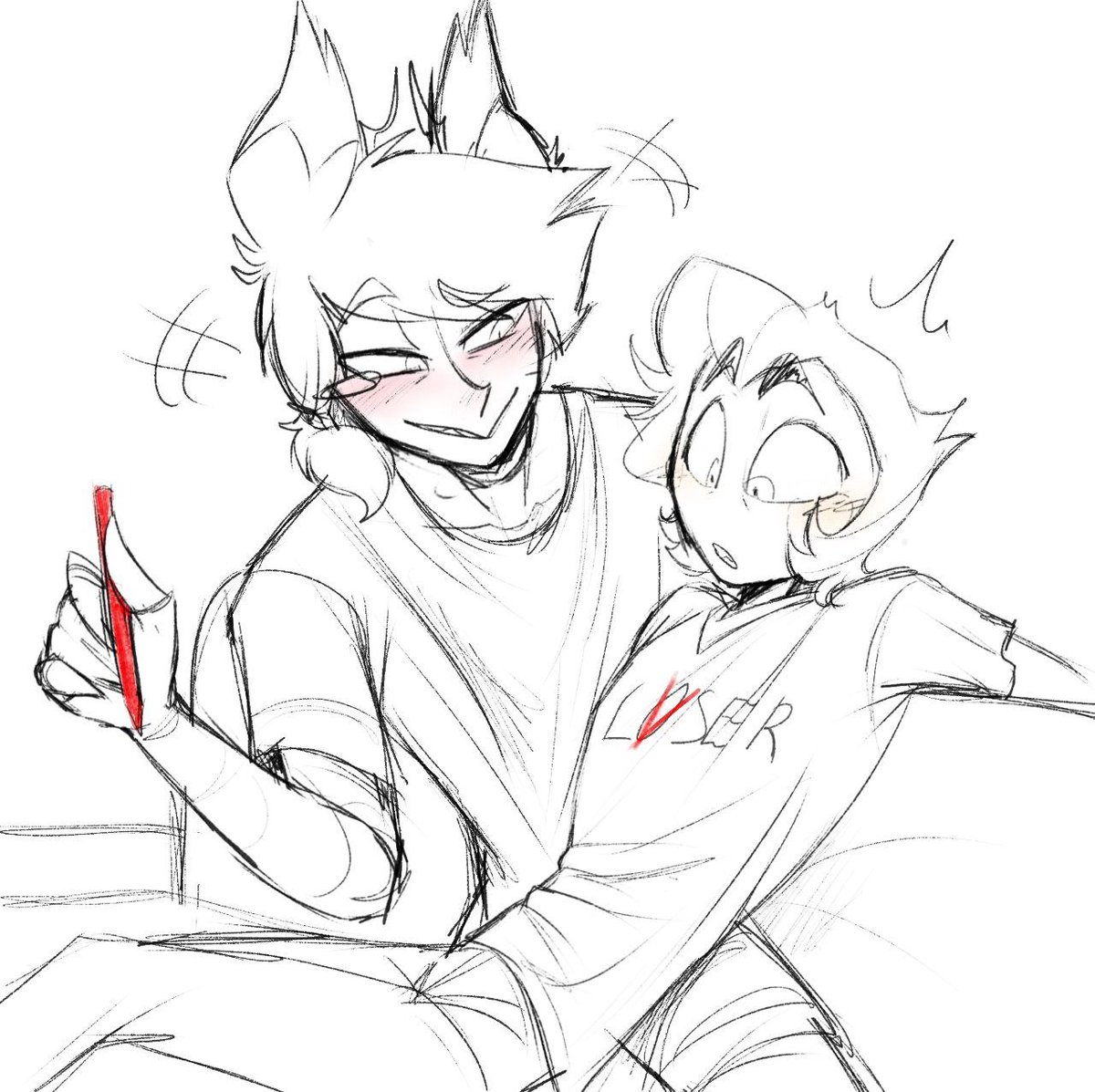 Moonelle_999's tweet photo. Decided to redraw an old piece from 2025
#RadioApple #HazbinHotel #Lucifer #Alastor https://t.co/OMREfhz9uY