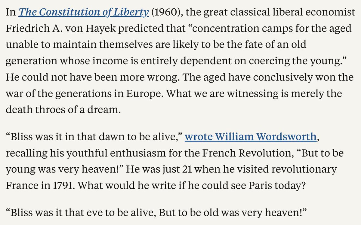 nfergus's tweet photo. Thoughts on the battle of the generations in Europe: https://t.co/bpxiwbhgCD https://t.co/TTFOnZo0Hk