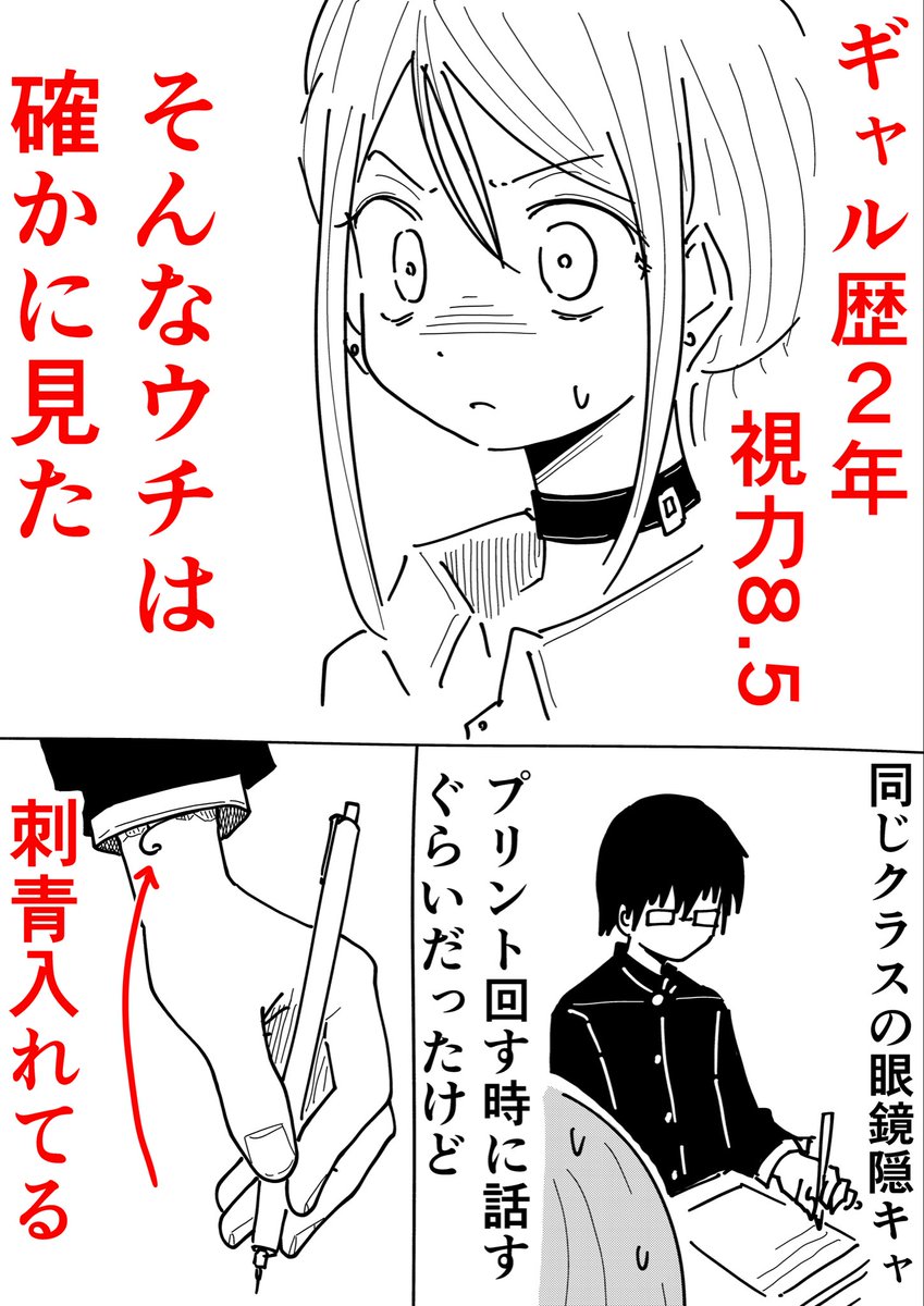 Rkun_pixiv's tweet photo. 刺青フェチギャル(1/2) https://t.co/bu3Twbe4L5