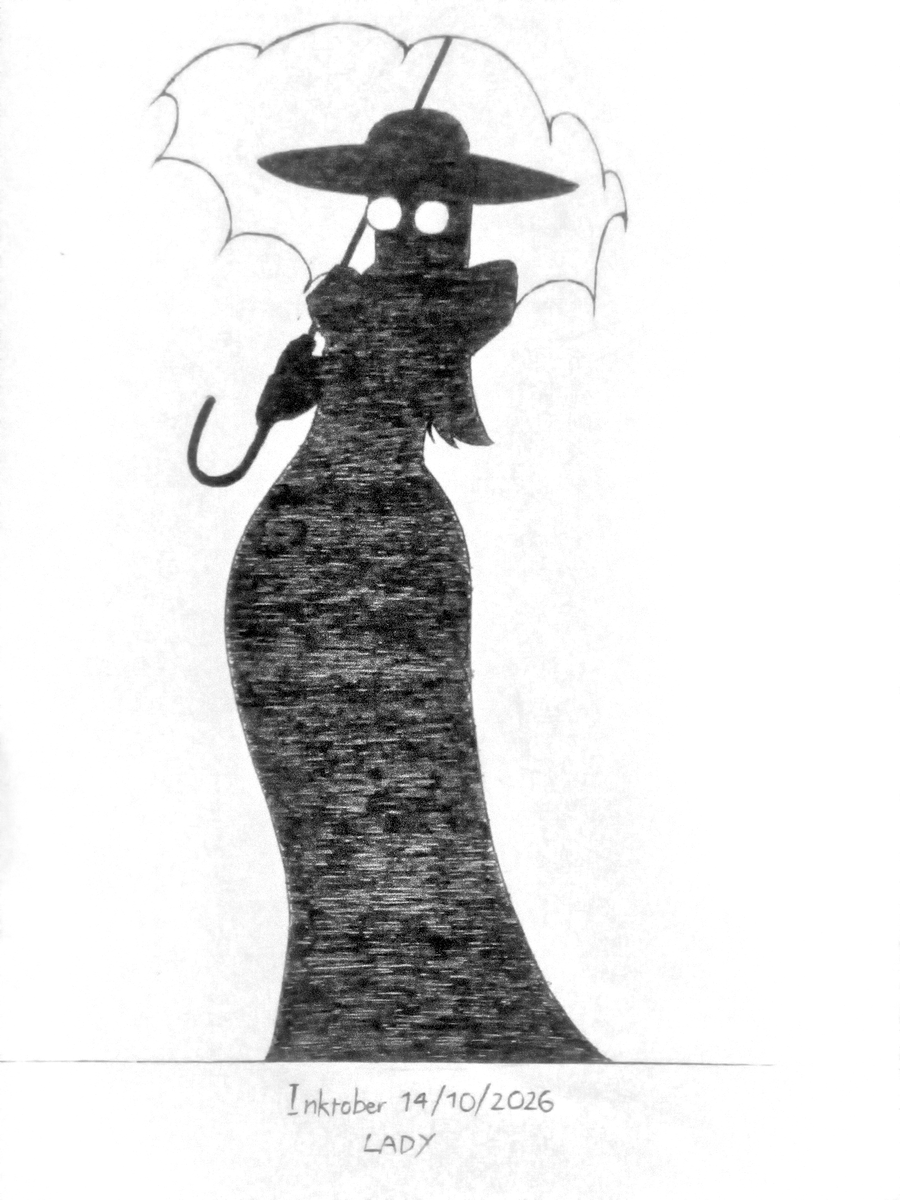_immortalPizza's tweet photo. Inktober day 14 - LADY

#inktober2026 #inktober https://t.co/4ELxD6JiTc