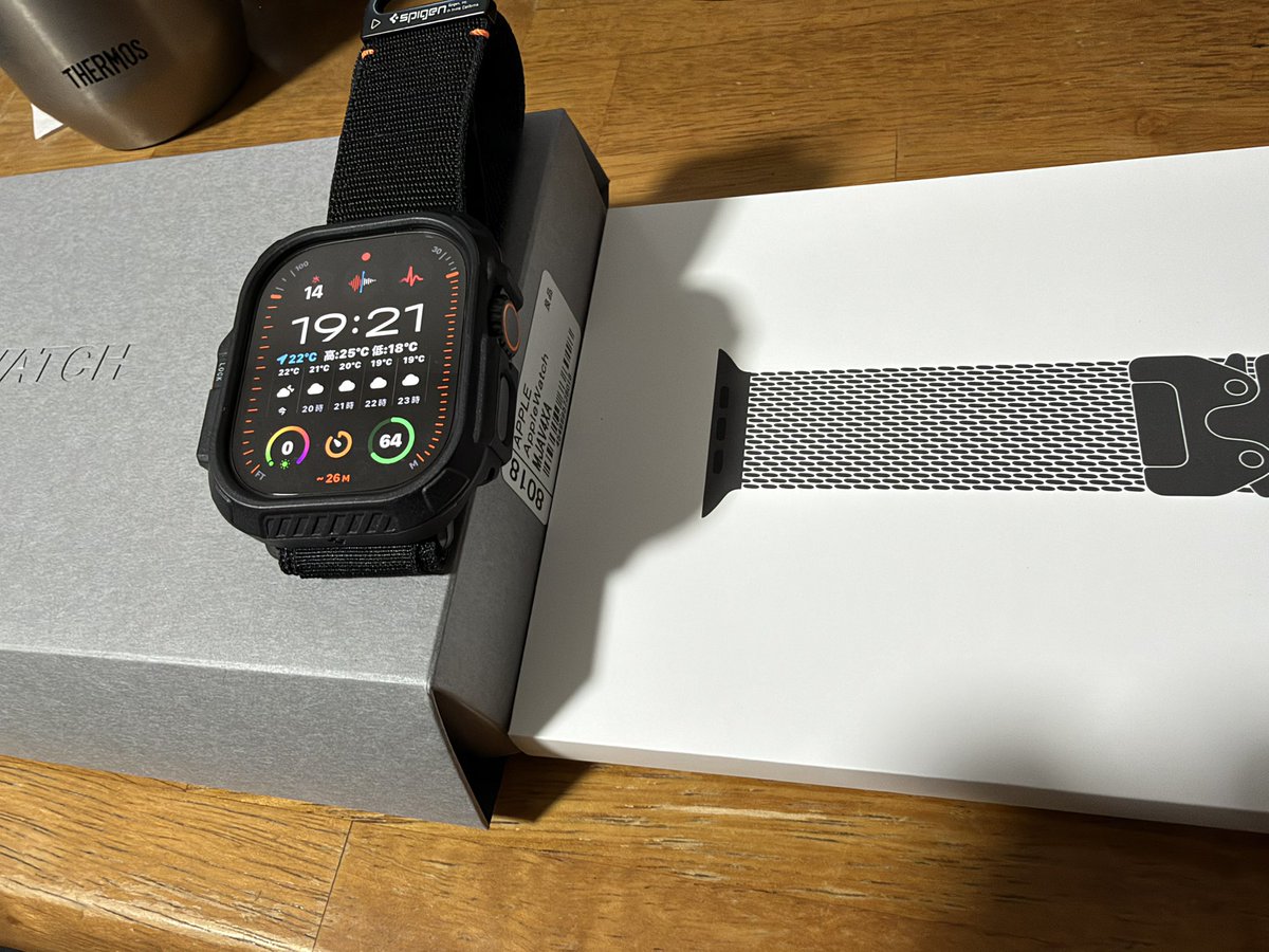 POMfire1's tweet photo. 1ヶ月悩んだ末買ってしまった...
来年はiPhone20の記念モデルに全集中
するだろうからultra5を待ってもフルモデルチェンジはなさそうと判断したため
ガジェットはロマンだ!
#apple watch
#ultra4 https://t.co/r90LLxYUtB
