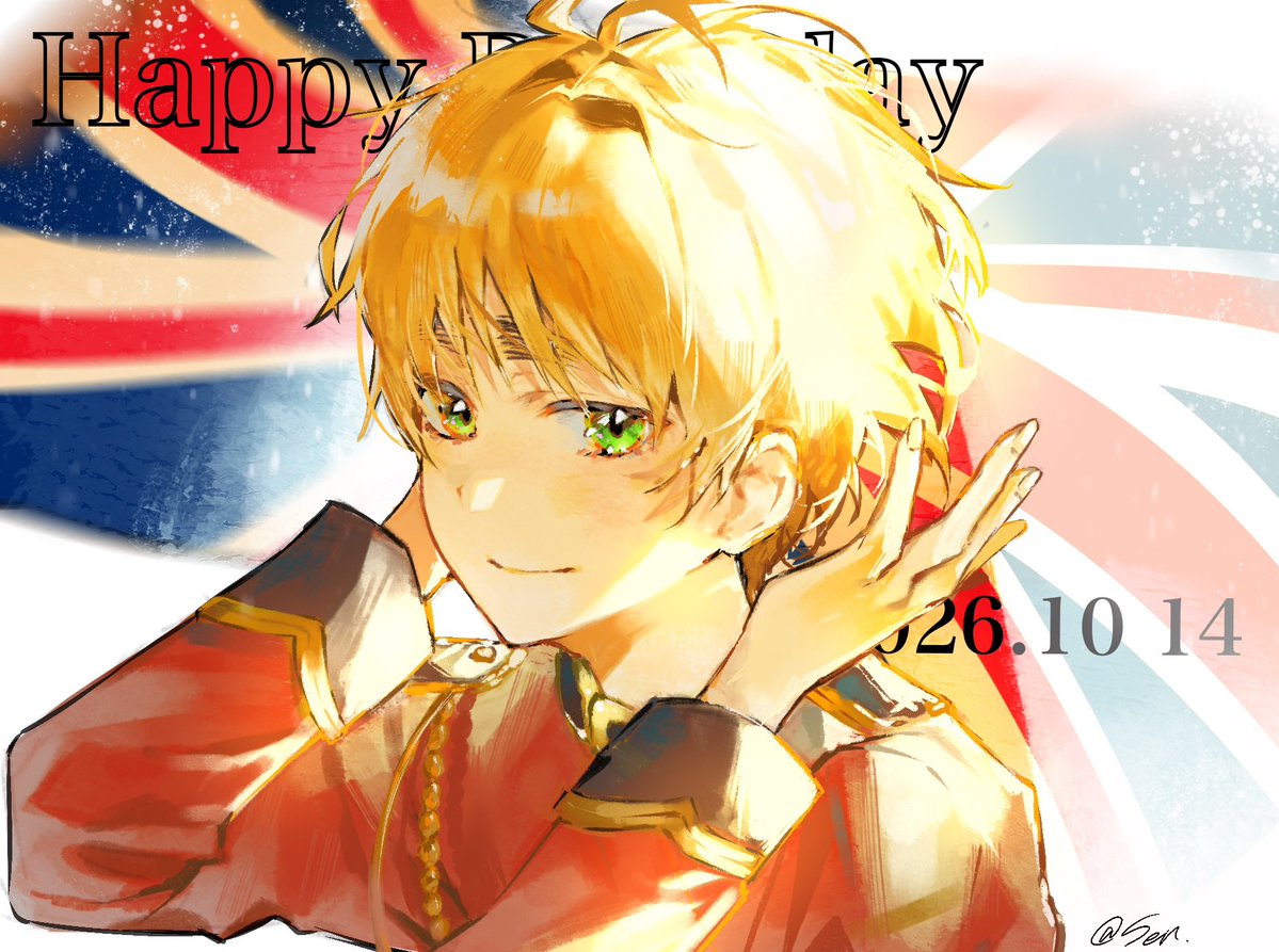ah6kp82's tweet photo. おめでとう🎉🫖💕
#アーサー・カークランド生誕祭2026 
 #ヘタリア https://t.co/hCzSLtiefE