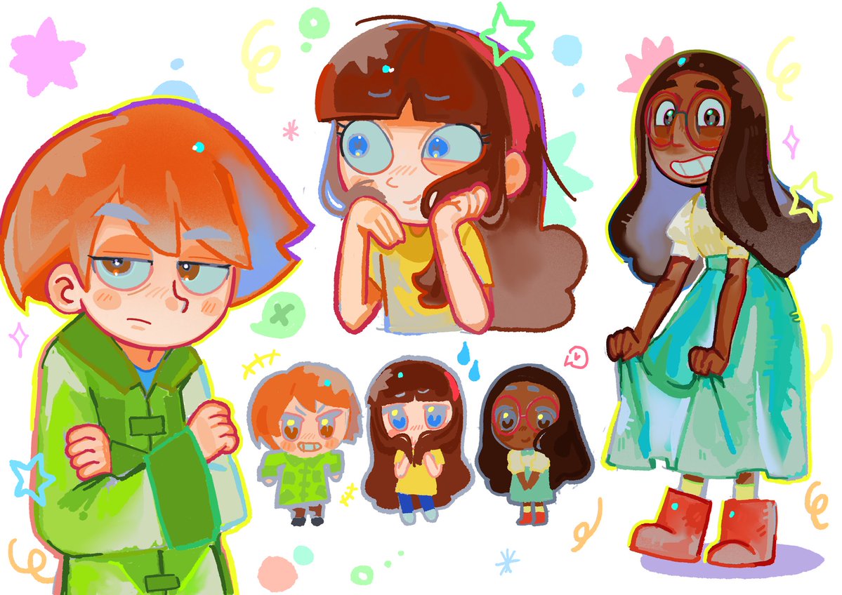 Keroooto's tweet photo. Is so refreshing drawing in new art styles🥹
Im so obsessed with them!!
#connie #esther #mindy https://t.co/OD97IiBM1e