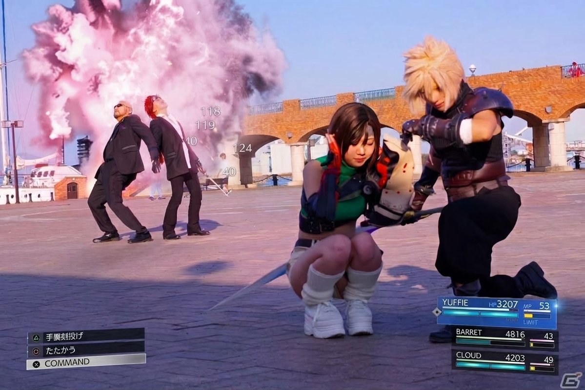 kaga_ri915's tweet photo. ⚠︎Cosplay/コスプレ
FINAL FANTASY VII REBIRTH

連携アビリティ.雲外蒼天💥💥💥

クラウド @rio_hobby_aco 
ユフィ @kaga_ri915 
レノ @nyanyanyant2999 
ルード @M_tokyo_3 

photo📸 @SuzukawaKeiseki 
 #富士コス  #富士コス2026 https://t.co/W4Bz2DiFVn
