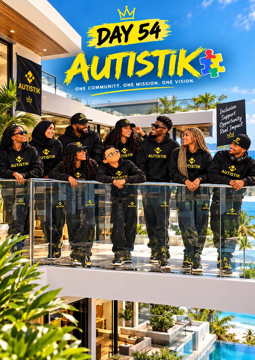 Joannaart247's tweet photo. 🟡 DAY 54 — $AUTISTIK TO $100M MCAP

GM, Autistik Family!

Standing for inclusion, empowering autistic individuals, and turning compassion into real-world impact.

One Community. One Mission. One Vision.

#Autistik #IStandWithAutistik #TowardAutism #RealWorldImpact #Charity https://t.co/9T80CTteNC