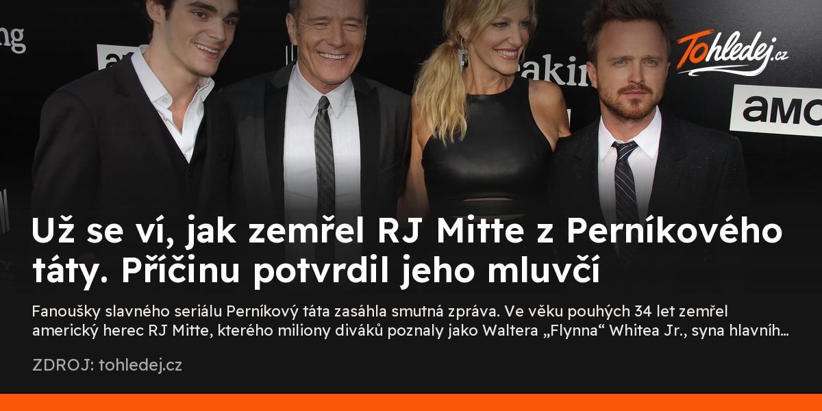 Tohledejcz's tweet photo. 🟠 Už se ví, jak zemřel RJ Mitte z Perníkového táty. Příčinu potvrdil jeho mluvčí
#RJMitte #Perníkovýtáta
→ https://t.co/EsNvPq4EYx https://t.co/1Ju5aogVAH