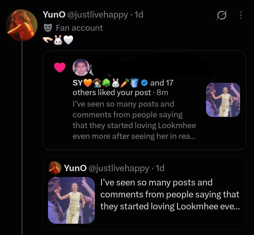 elkehol's tweet photo. My TL has been full of Sonya liking posts about Lookmhee lately 🥹

‐ About looking past baseless rumours and seeing LM for who she truly is
- About how LM always encourages others to be themselves
- About LM protective nature and her defending a fan's outfit

#ลูกหมีซอนญ่า #LMSY https://t.co/7FRzkJMZBk