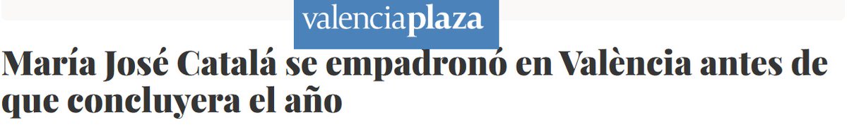 Alessio_CL's tweet photo. Em sorprén que algú de l'entorn de Catalá puga intentar comparar l'amor per València i l'interés per ser alcaldessa, de Pilar Bernabé.

Catalá es va empadronar de rebot, pensa a tota hora a anar-se'n de presidenta de la Generalitat...de veritat, han de tapar-se. https://t.co/zGncHdx9sj