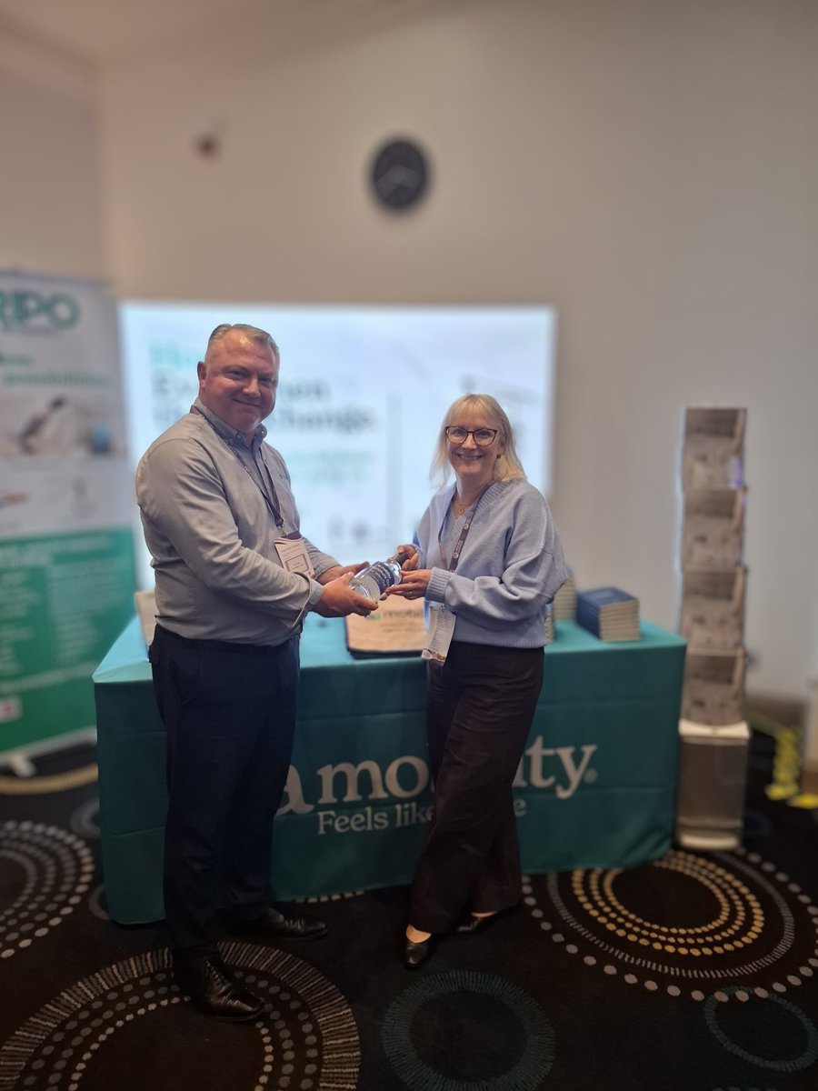 eamobility's tweet photo. Congratulations to Nicole Mepstead from Hugh James, our Gin Raffle winner at the JMW Conference! πΈπ
Thank you to everyone who visited our stand in Telford. Enjoy your prize, Nicole!
#JMWConference #EAMobility #GinRaffle #OccupationalTherapy #CaseManagement https://t.co/JZNbOwF2hB