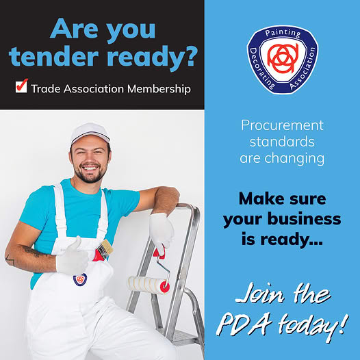 ThePDA's tweet photo. Are you about to complete a form of tender, are you eligible to bid?
As part of their procurement processes, an increasing number of organisations are specifying businesses hold trade association membership.
Be tender ready – click sign up to join the PDA today. https://t.co/ua7olssWZ7
