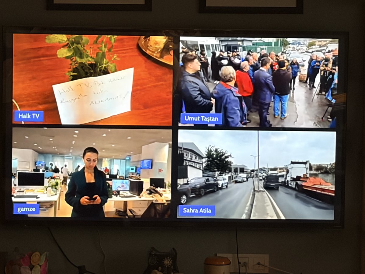 GazeteSolfasol's tweet photo. Kayyum ataması sonrası televizyon canlı yayınları durdurulan ve bant yayınına geçen Halk TV çalışanı gazeteciler yayına YouTube üzerinden kendi imkanlarıyla devam ediyor! 
Halk TV emekçilerinin yanındayız!
--> https://t.co/07OLy6GQS4 https://t.co/BAxjNeVnvA