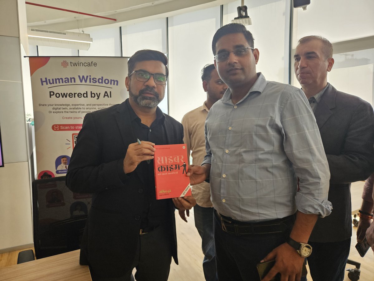 twincafe_com's tweet photo. As Digital Twins grow, trust, security and responsibility remain central to how we build. Amit joining us strengthens our commitment to keeping these principles at the forefront.

Meet Amit Dubey’s Digital Twin: https://t.co/1VIQ0mqgob

#TwinCafe #AmitDubey #DigitalTwins #Cybersecurity #CyberAwareness #AccessibleExpertise #AI