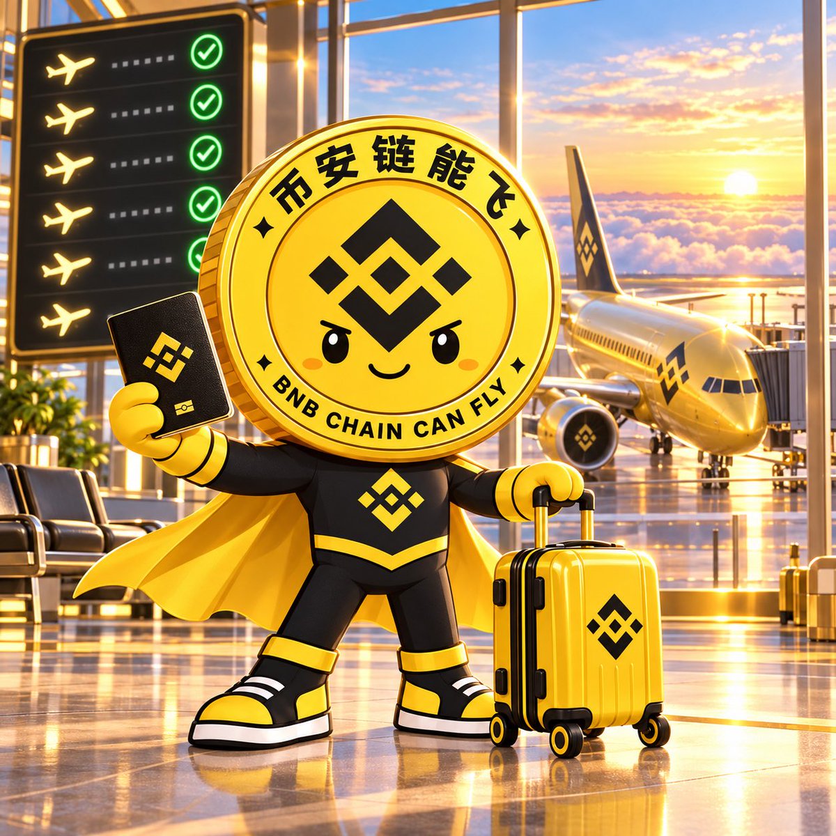BnbChainCanFly's tweet photo. Passport ready. Time to take off. 🛂✈️

BNB CHAIN CAN FLY 🛫🛫🛫

币安链能飞 https://t.co/aNRGtSgHRG