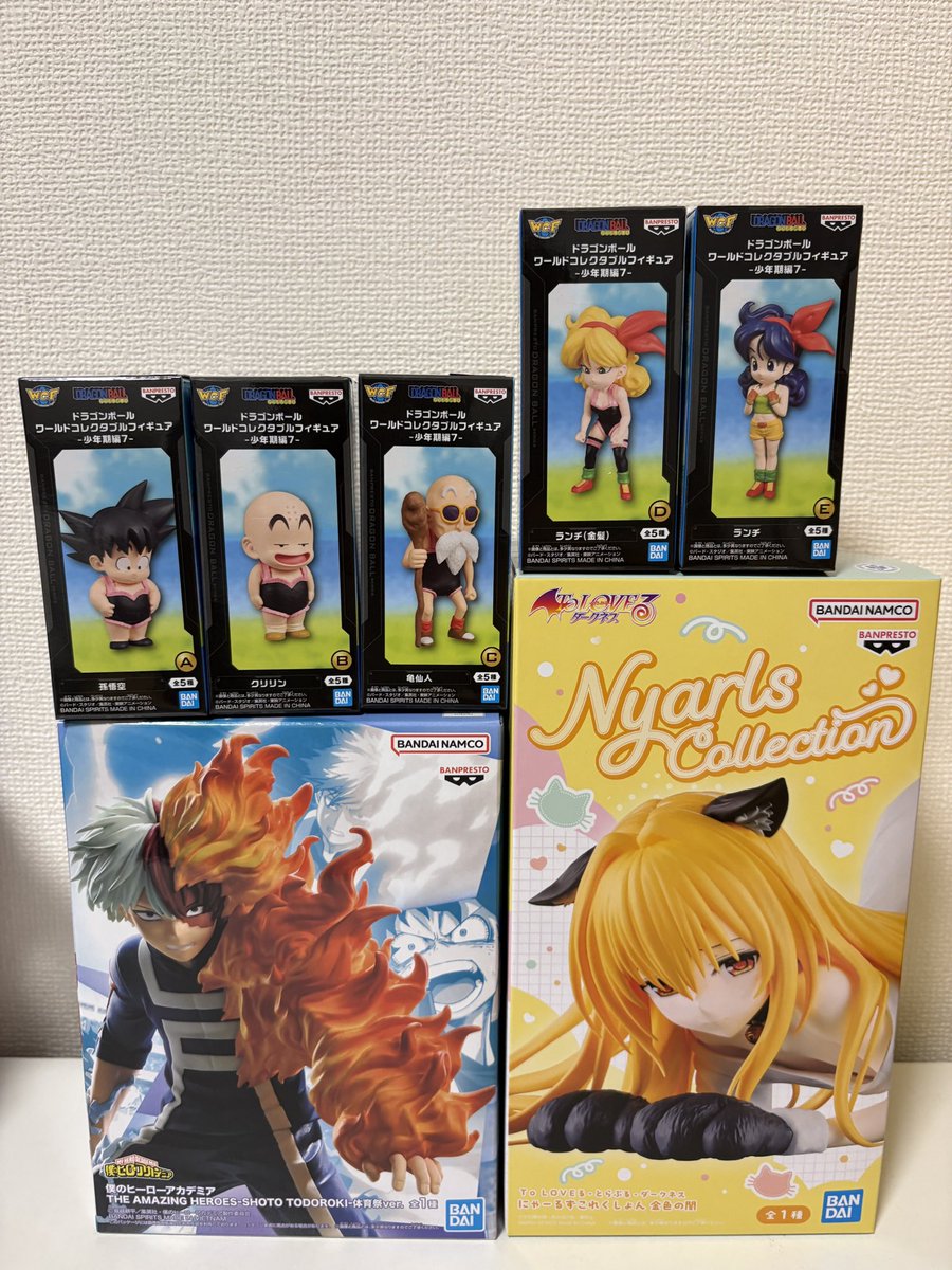 _cranegame_'s tweet photo. 万代
いつもの店
5200えーん、7個
猫ちゃん、3て
轟、9て
ワーコレ、40て

轟だけでよかったのに、いい感じのワーコレがあったからやってしまった、、、
猫ちゃんは待ち時間暇だからやってしまった💸 https://t.co/RTmG237LWg