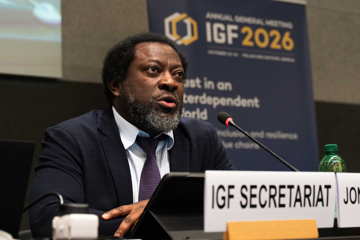 IGFMining's tweet photo. ⛏️ "In mining, trust often begins with exploration. Long before a mine is developed, the first conversations, requests for land access and commitments to communities can shape relationships for years to come." Jonathan Hamisi framed the discussion for our first plenary at #IGFAGM https://t.co/wXRv0GPtf5