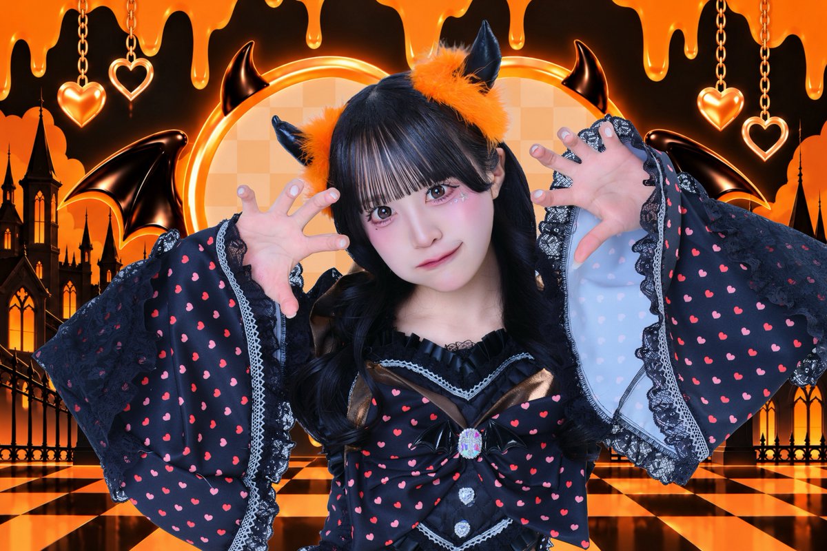 chuLa_official's tweet photo. 𓆩🦇𓆪 ⋆｡°✩ ┈┈┈┈ ✩°｡⋆ 𓆩🕸️𓆪

【🕸️⟡ 𝑯𝒂𝒍𝒍𝒐𝒘𝒆𝒆𝒏 𝑪𝒐𝒔𝒕𝒖𝒎𝒆 ⟡👻】

🧡陽咲みお
『お菓子よりもキミがほしい！🦇🕸♡』

𓆩🕸️𓆪 ⋆｡°✩ ┈┈┈┈ ✩°｡⋆ 𓆩🦇𓆪

#ちゅら https://t.co/vWF1Mi0zJI