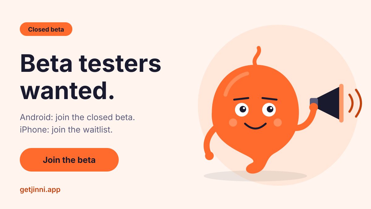 Jinni_tech's tweet photo. Jinni is still looking for beta testers.

On Android? Join the closed beta and tell us what works and what doesn't.
On iPhone? Join the waitlist.

Beta: https://t.co/lFbWzVOcnY
Waitlist: https://t.co/zWknS5CcLu

#JobsInNigeria #AndroidBeta https://t.co/he1FREcIf2